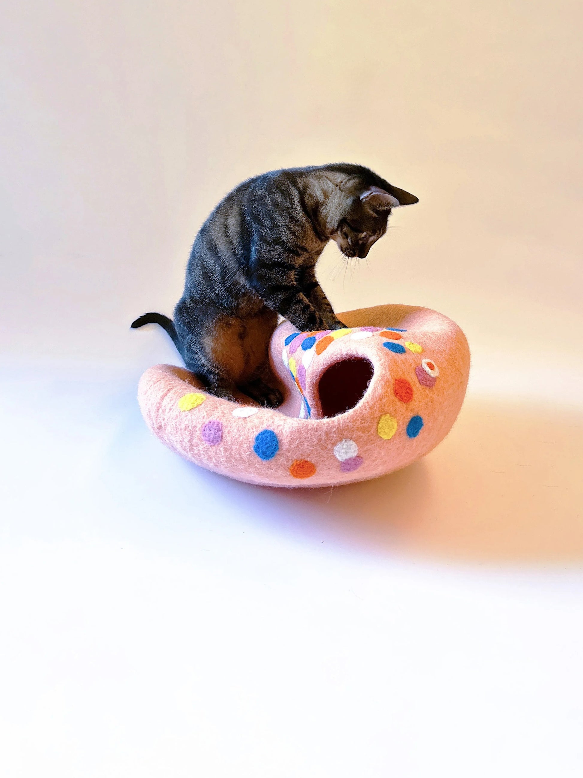 Cotton Candy Handmade Cat Caves